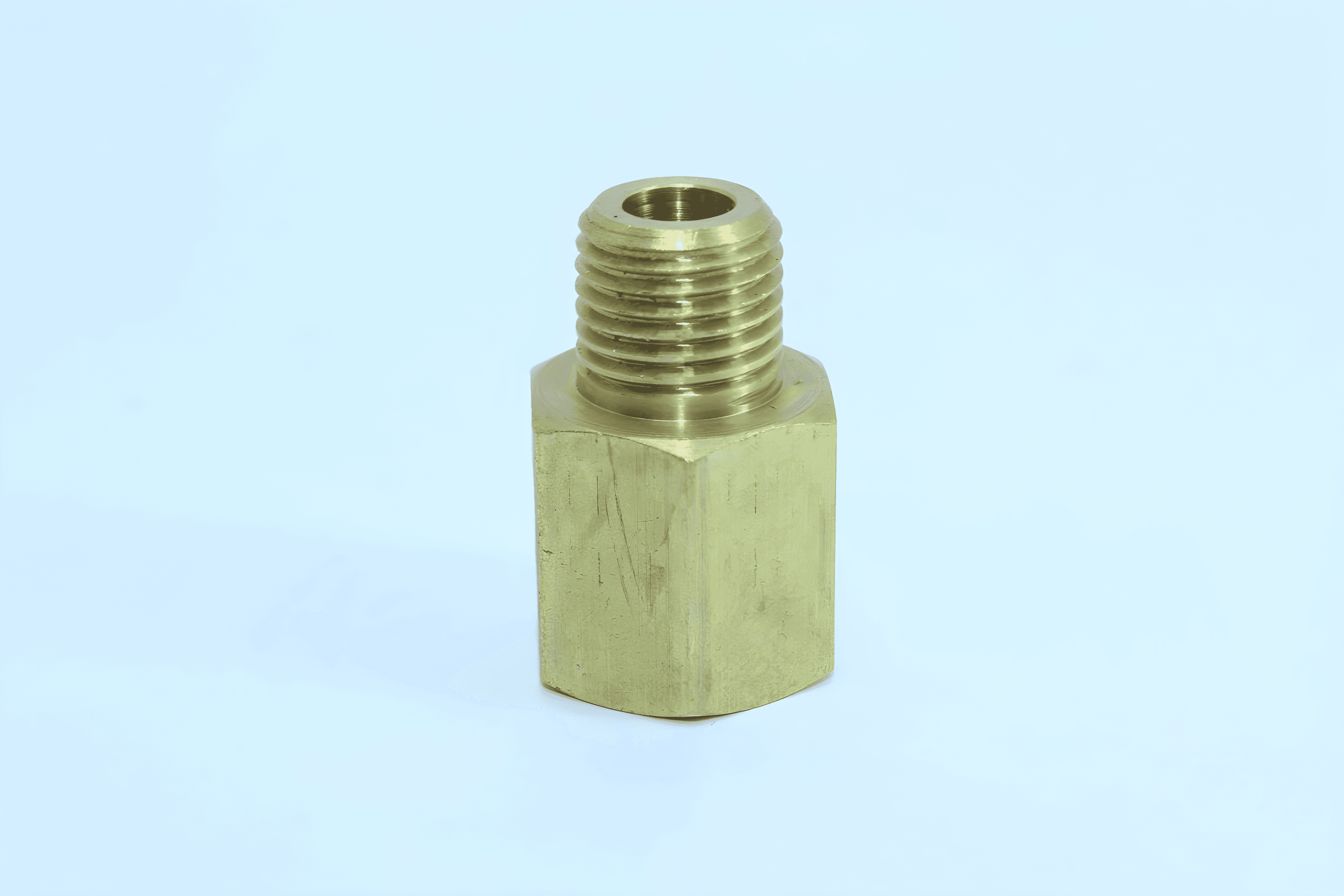 CONEXAO NIPLE MACHO/FEMEA 1/4 NPT X M16X - 521739