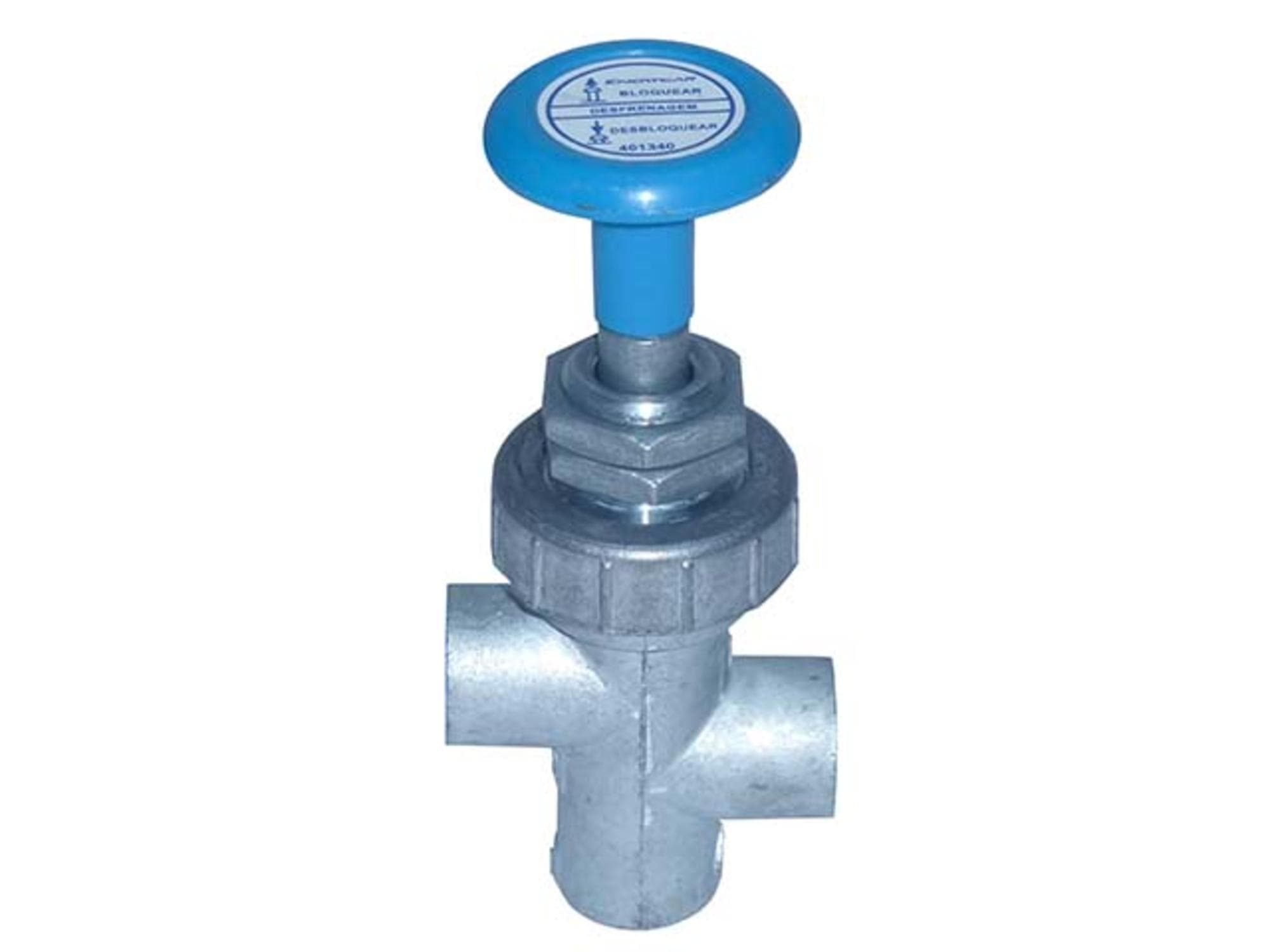 VALVULA DESFRENAGEM 16MM (AZUL) - 6954315505