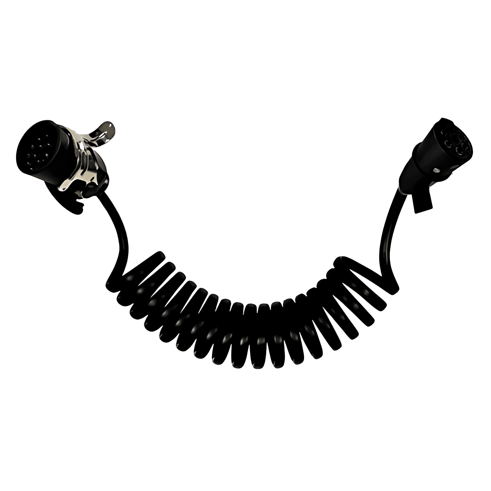 CHICOTE ELETRICO ESPIRAL ADAPT CAMINHAO 2 TOMADAS MACHO 7X15 - DNI8365