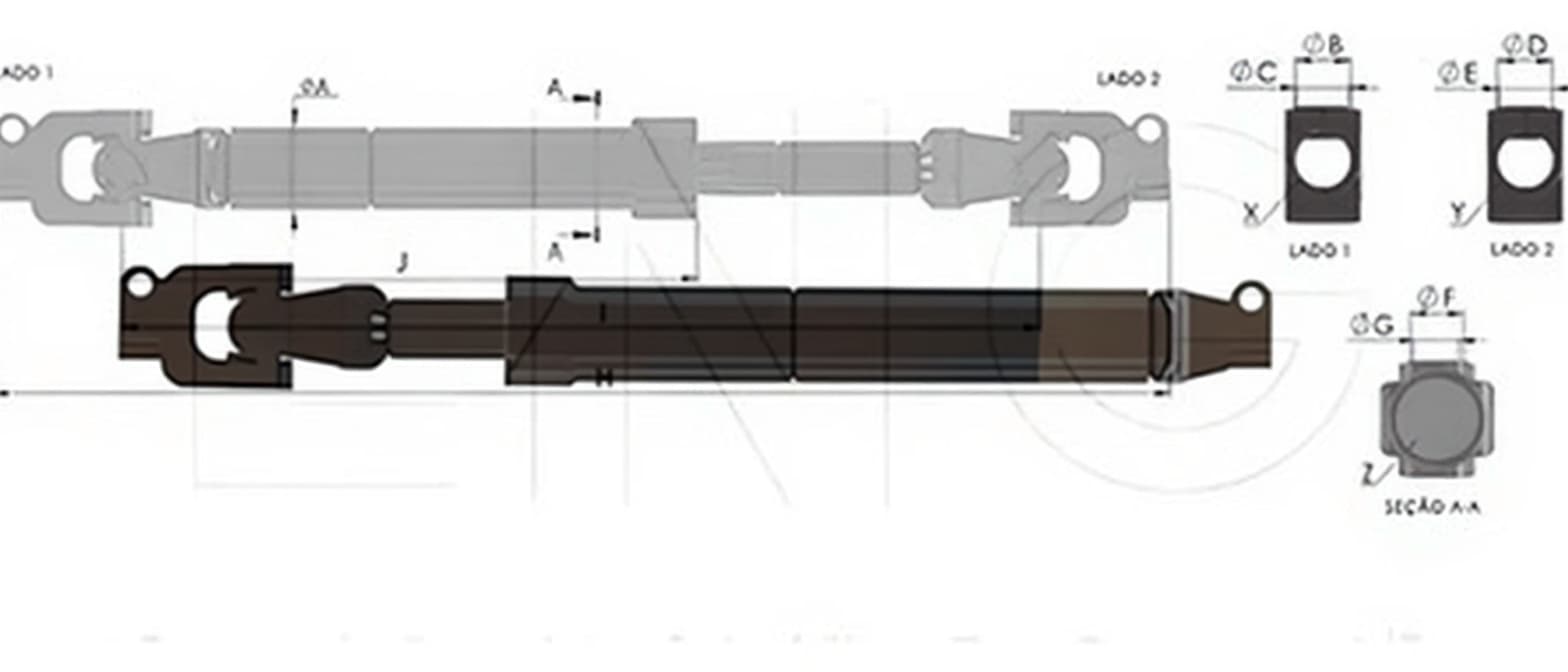 COLUNA DIRECAO - AC4 53C 529 AG