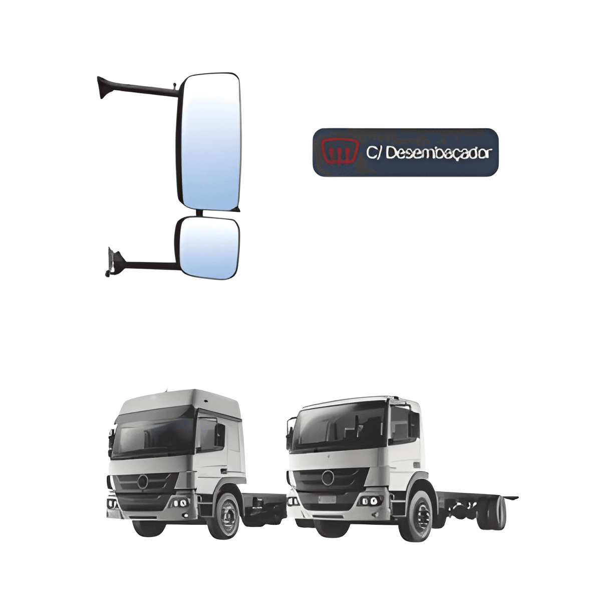 ESPELHO RETROVISOR C DESEMBACADOR ELETRICO LD - 9408102919