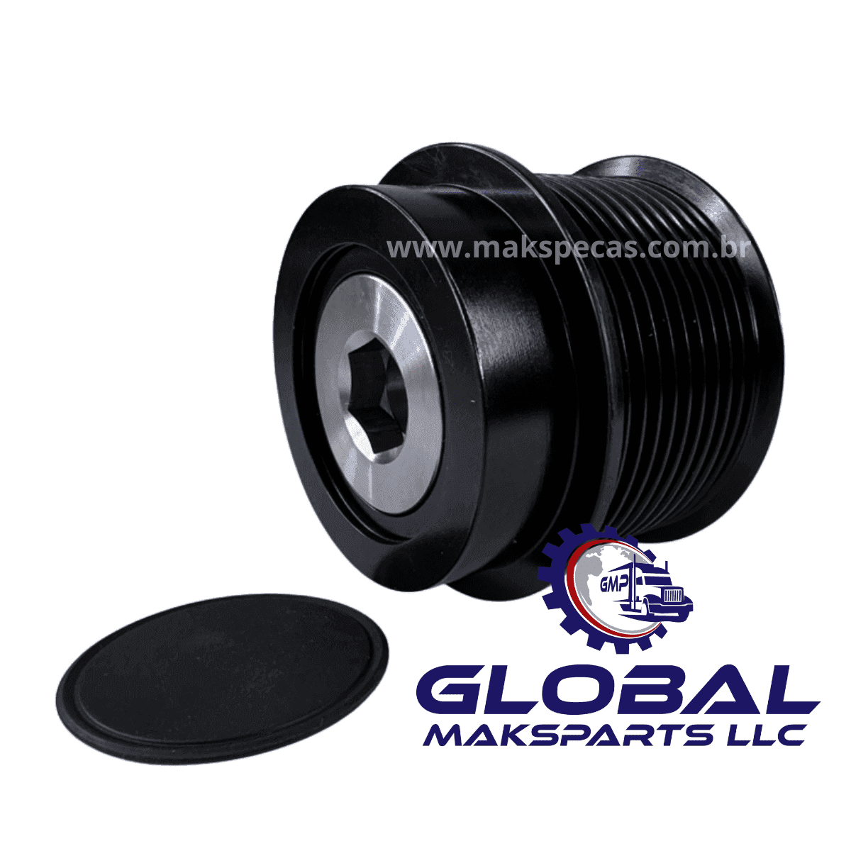 POLIA ALTERNADOR PRESTOLITE 24V 150A VEICULO MOTOR TRASEIRO DUAS CANALETAS - AVI168W3170-0001