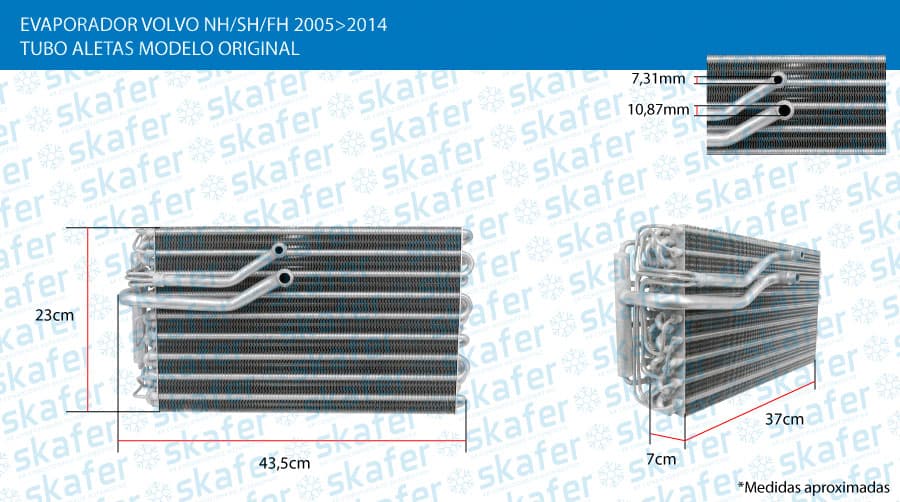 EVAPORADOR CAMINHAO VOLVO NH-SH - ML2227