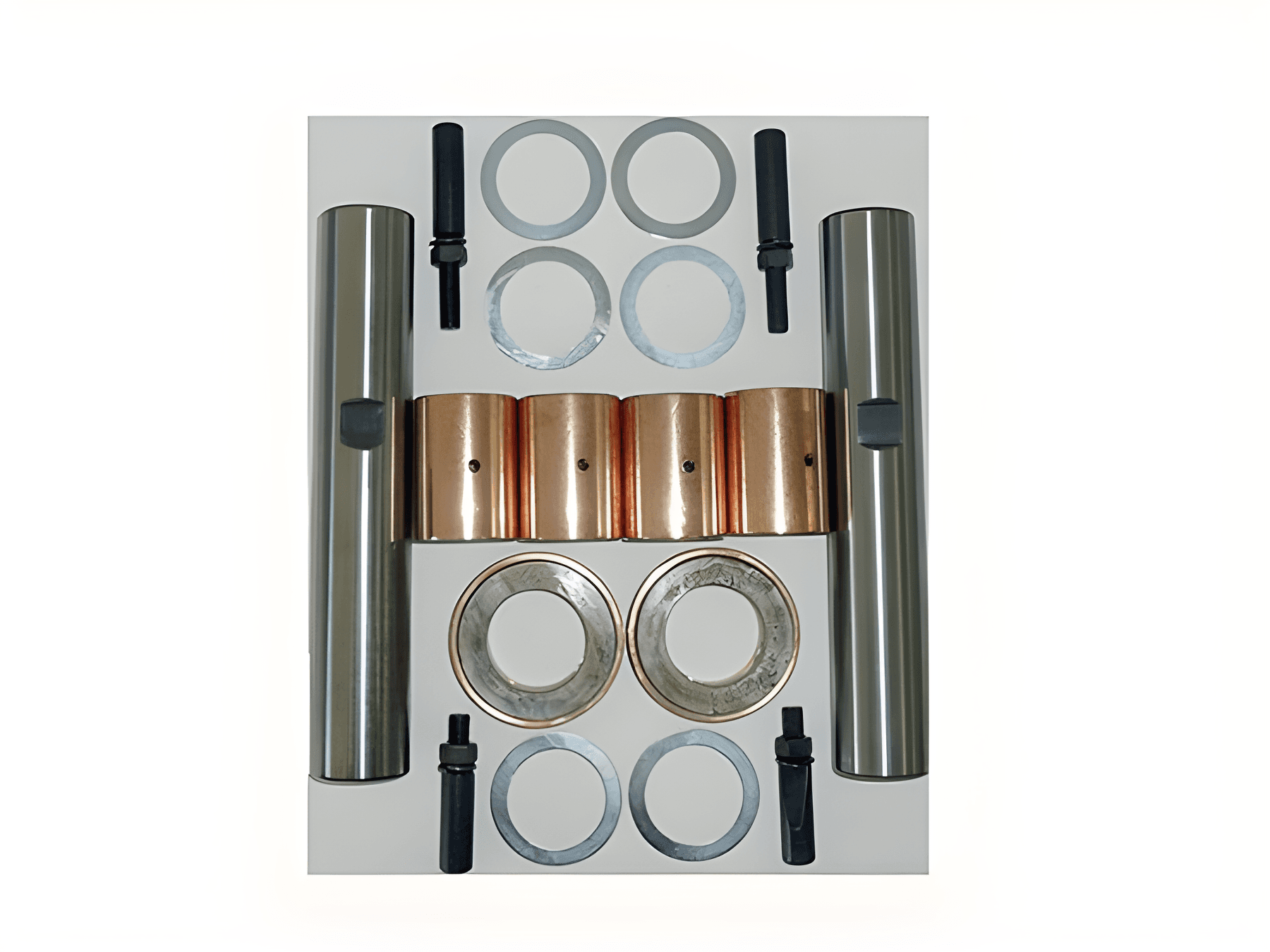 EMBUCHAMENTO MANGA EIXO 45.55MM STD CROMO DURO ( COMPLETO PINO LONGO 264MM ROLAMENTO BUCHAS CURTA 38MM ) - T16498629I