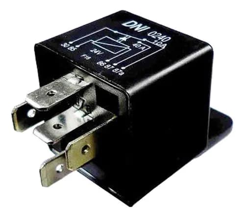 RELE UNIVERSAL 40/10A 24V 5 TERMINAIS COM SUPORTE - 3505427719