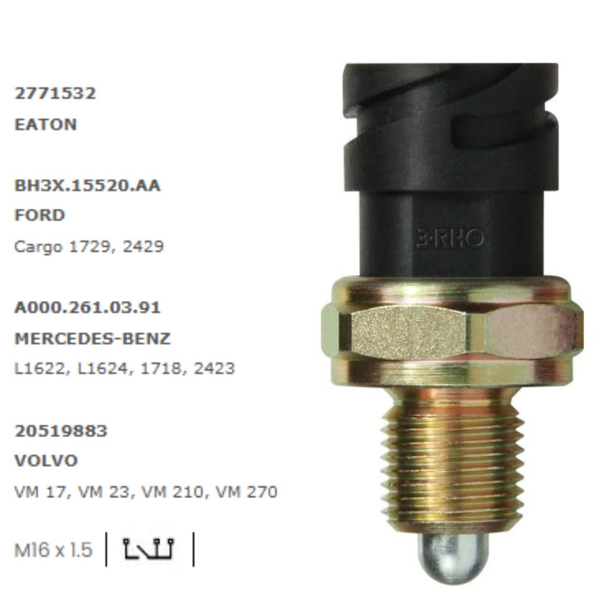 INTERRUPTOR RE 24V - 20519883