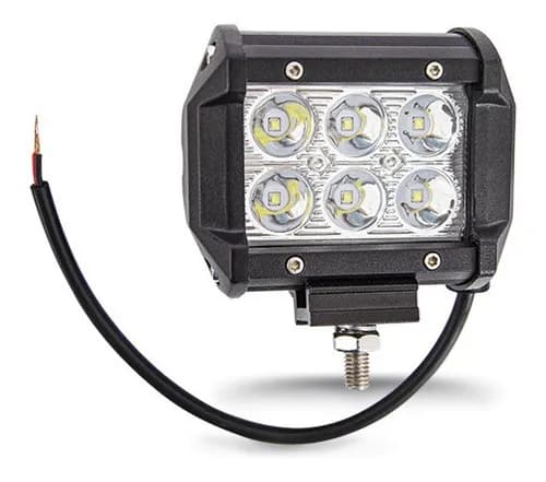 FAROL AUXILIAR LED LONGO ALCANCE 6 SUPER LED¿S RETANGULAR - IL6011