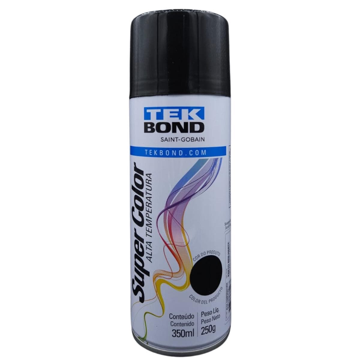 TINTA AEROSSOL PRETO ALTA TEMPERATURA 350 ML/250G - TSA1167