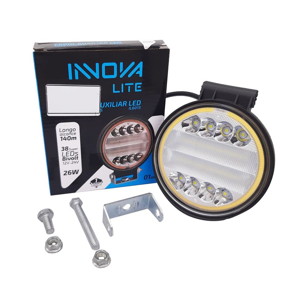 FAROL AUXILIAR LED REDONDO COM LUZ DIRECIONAL - IL6015