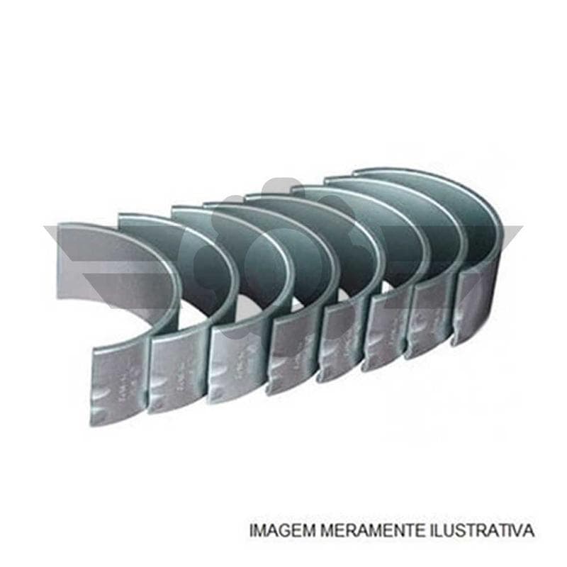 JOGO BRONZINA MANCAL MBB OM352/366 FL+1 0,25mm - 77596615