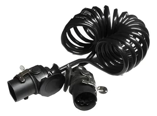CHICOTE ELETR.ESPIRAL 5,5M 7P 2 TOMADAS - 3865406028