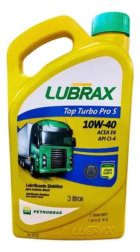 OLEO LUBRAX TOP TURBO PRO S 10W40 CI-4 -3L - 1025001