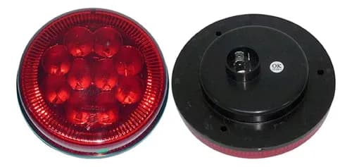 LANTERNA FREIO C/10 LEDS BIVOLT VERM.DIA CARRETAS/DIVERSOS - 520823
