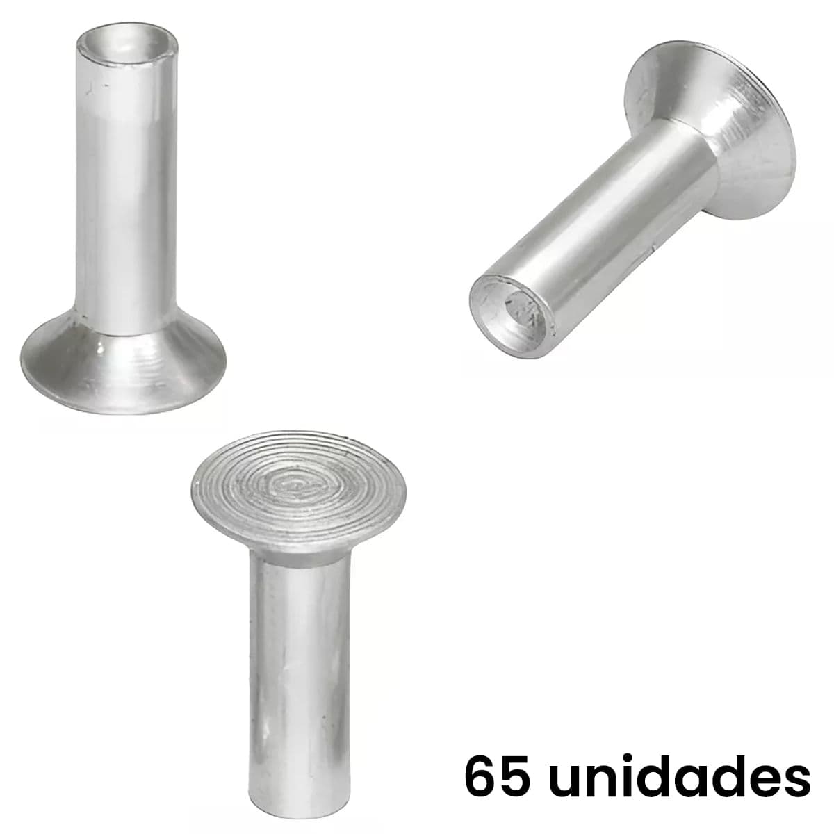 REBITE ALUMINIO SEMI TUBULAR - 10X16AS