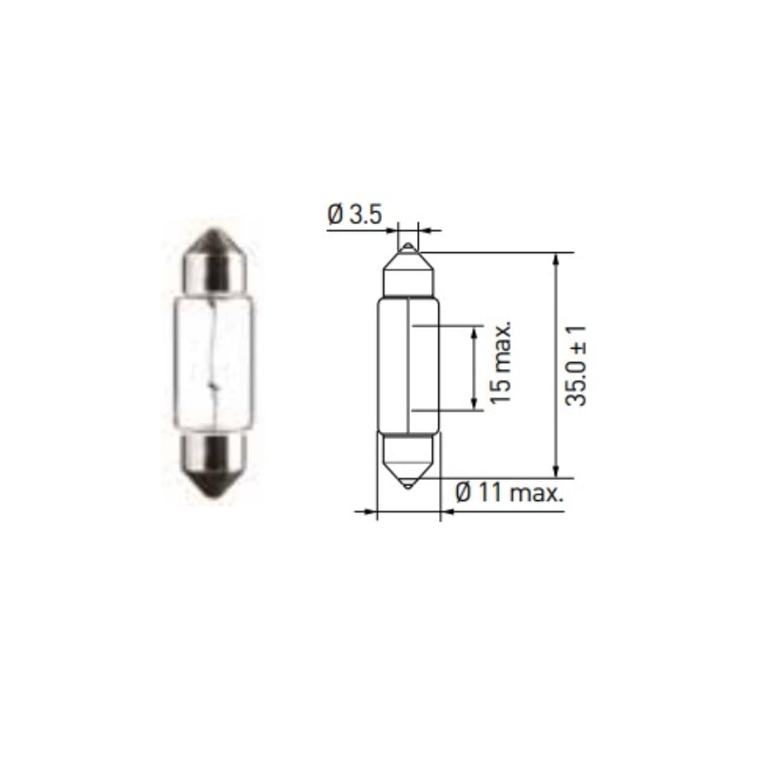 LAMPADA TORPEDO L35X10 5W - 59200 L35X10 5W