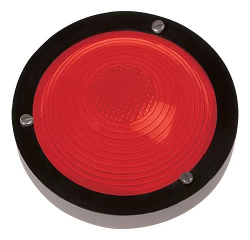LANTERNA LATERAL COM ARO PRETO E SOQUETE EMBUTIDO - VERMELHO - PL05128103