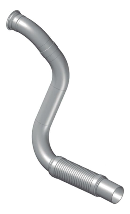 TUBO SAIDA MOTOR 3 1/2 POLEGADAS ( FLEXIVEL INOX ) - M093D