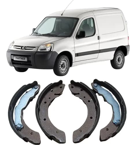 JG SAPATA/PATIM FREIO COM LONA COLADA PEUGEOT PARTNER RAPID 2024.... - MS11238