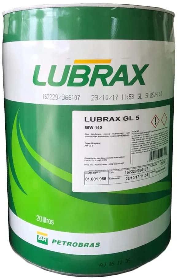 OLEO LUBRAX GL 5 85W140 - 20 L - 1001968