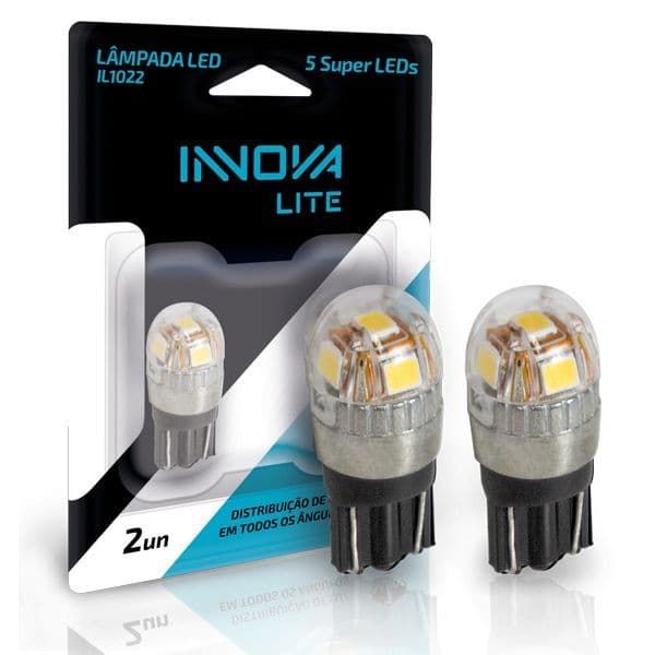 KIT DE LÂMPADAS LED T10 BIVOLT - IL1022