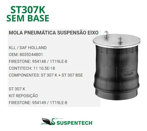 MOLA PNEUMATICA EIXO - ST307