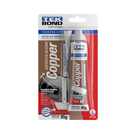 ADESIVO SILICONE OXIMICO 85G COBRE ALTA PERFORMANCE - 66254430982