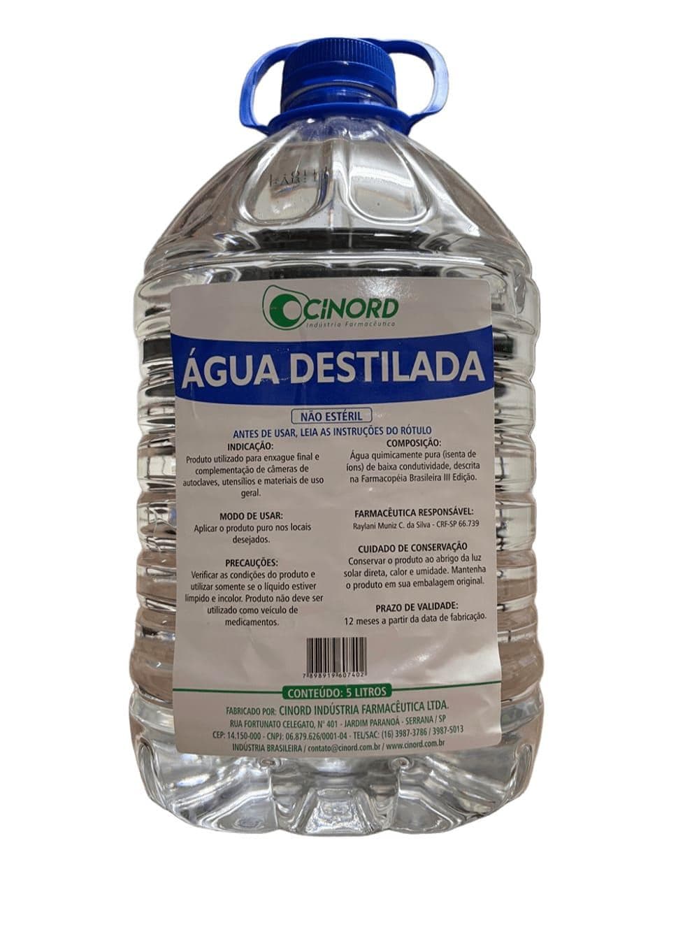 AGUA DESMINERALIZADA 5 LITROS - 528519