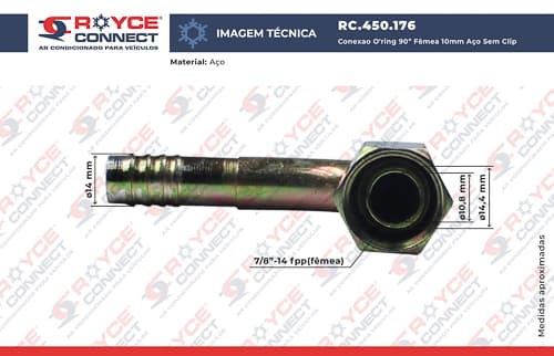 CON. 90 F.10MM ORING S-CLIP - ML2241