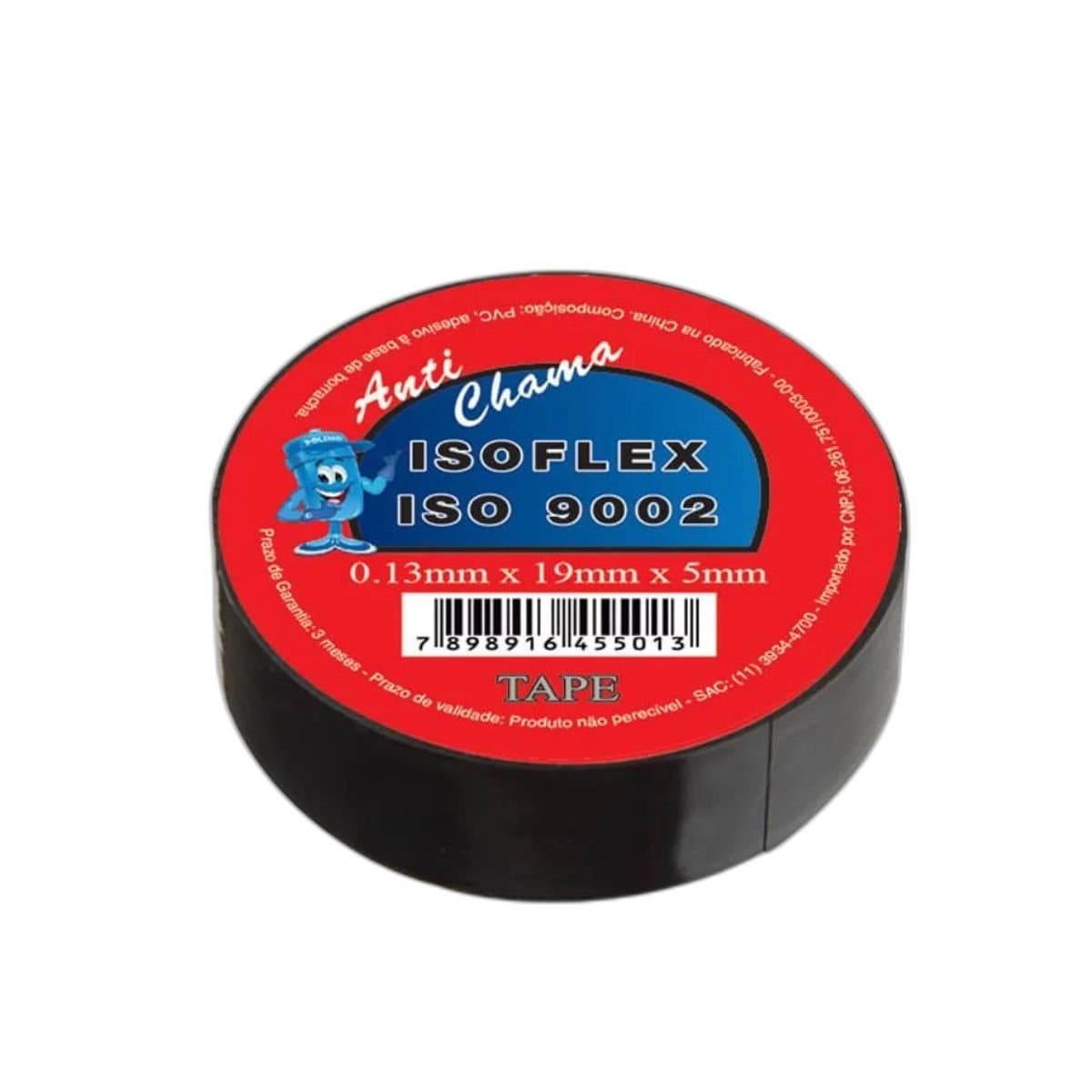 FITA ISOLANTE 0,13MM X 19MM X 5 METROS (ISOFLEX) - 529005