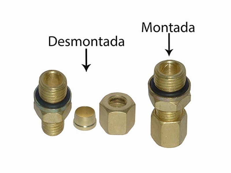 CONEXAO MACHO C/ORING P/TUBO 12MM M14X1, - 812862