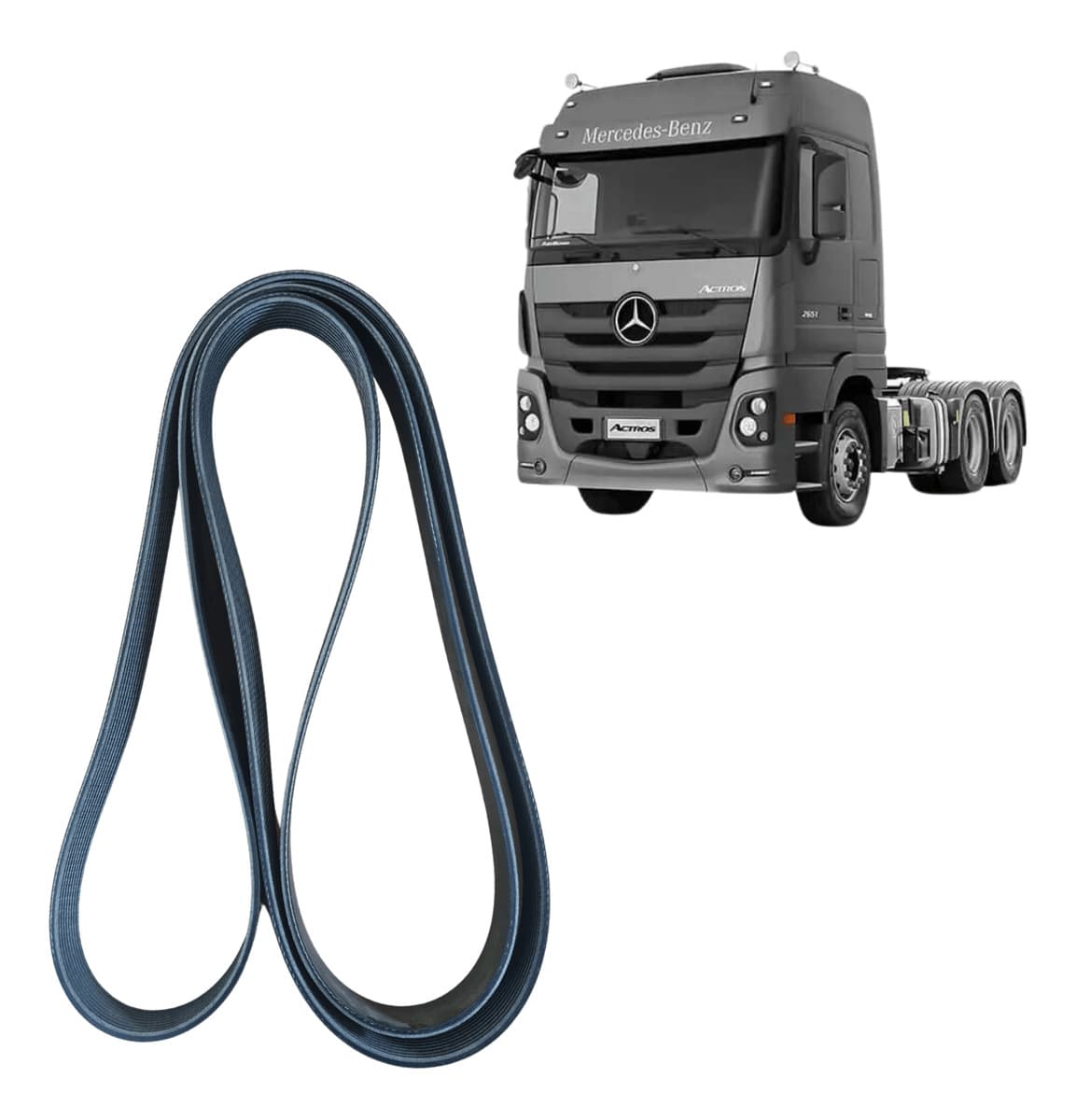 CORREIA POLY V MBB ACTROS OM501 GIR / BA / ALT / ACD - 9PK2870HD