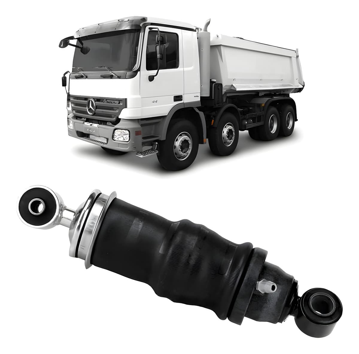AMORTECEDOR DIANTEIRO CABINE C/ BOLSA AR MBB - AC43017