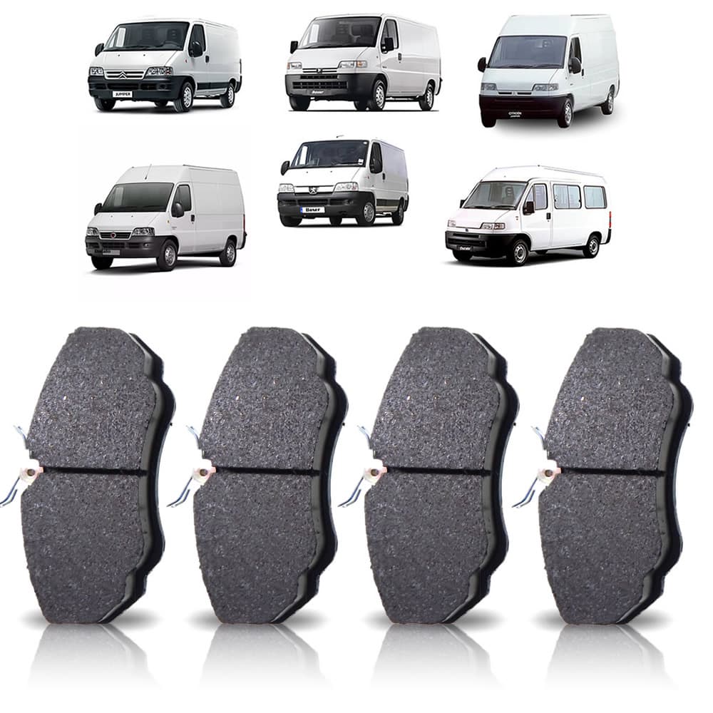 PASTILHA FREIO DIANT. S/ MOLA ARO 15 FIAT DUCATO - P498A