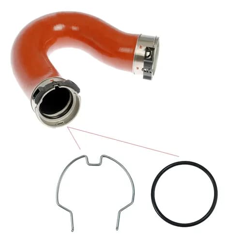 KIT ANEL E TRAVA MANGUEIRA INTERCOOLER SPRINTER (VERMELHA) - 0622