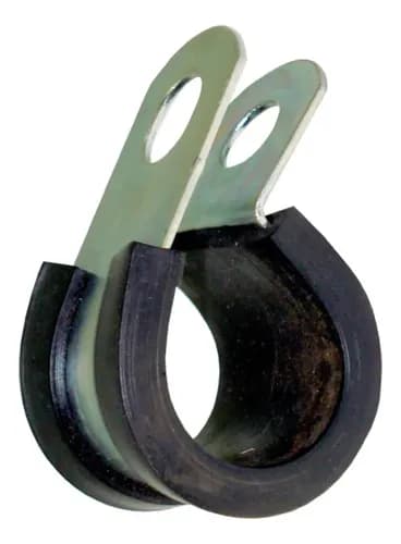ABRACADEIRA COM BORRACHA TUBO 16X20MM FURO 6MM - N916016016204