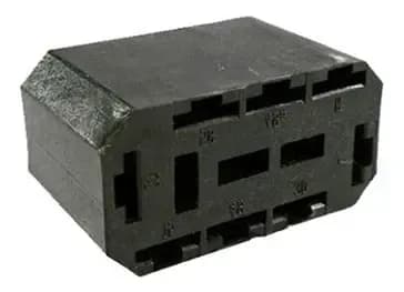 CONECTOR FEMEA 6.3 - 8 VIAS PRETO - ETE7521
