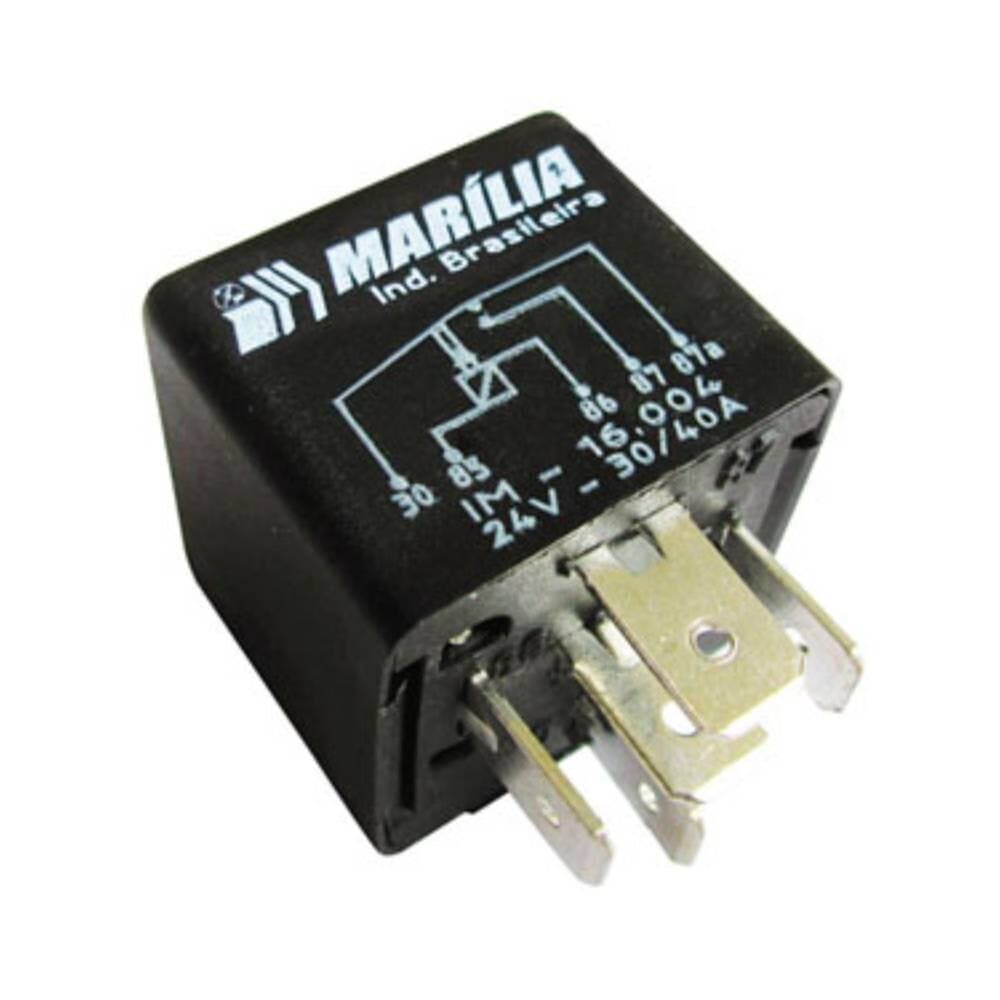 RELE AUXILIAR 24V COM SUPORTE FAROL / VENTILADOR 5 TERMINAL - IM16004