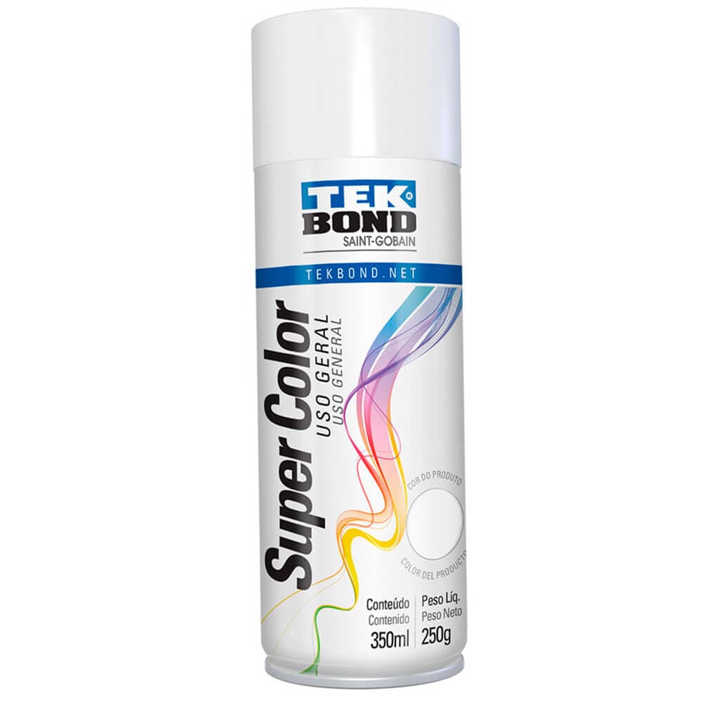 TINTA AEROSSOL BRANCO BRILHANTE USO GERAL 350 ML/250G - TSU0931