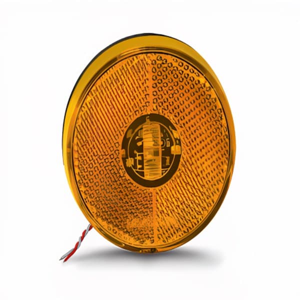 LANTERNA LATERAL AMARELA LED 66MM S/ SUPORTE C/ CABOS - PL05780061