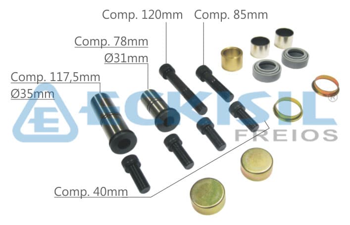 REPARO PINCA FREIO MERITOR (GUIA/JUNTA) - 85109890