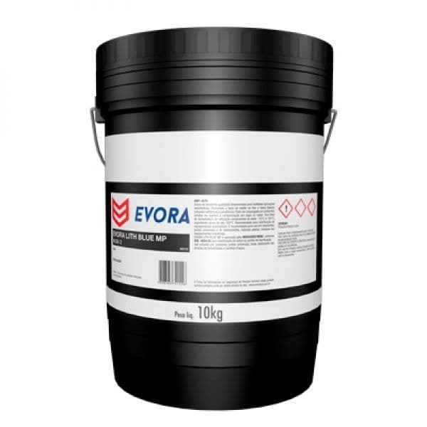 GRAXA EVORA LITH BLUE MP NLGI 2 BALDE PLASTICO 10 KG - GRAXAEVORALITHBLUEMPNLGI2BD10KG