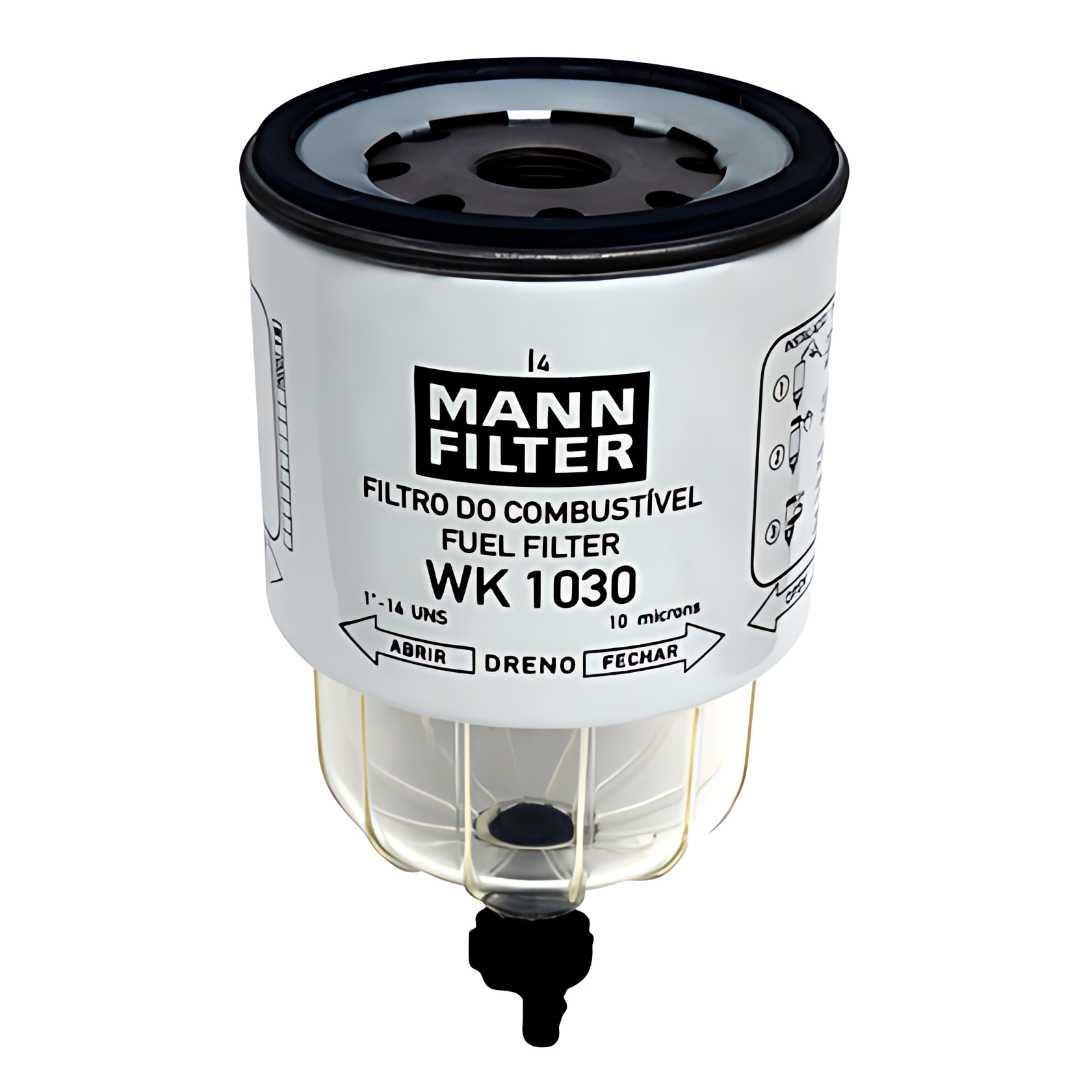 FILTRO COMBUSTIVEL SEPARADOR AGUA COM COPO - WK1030