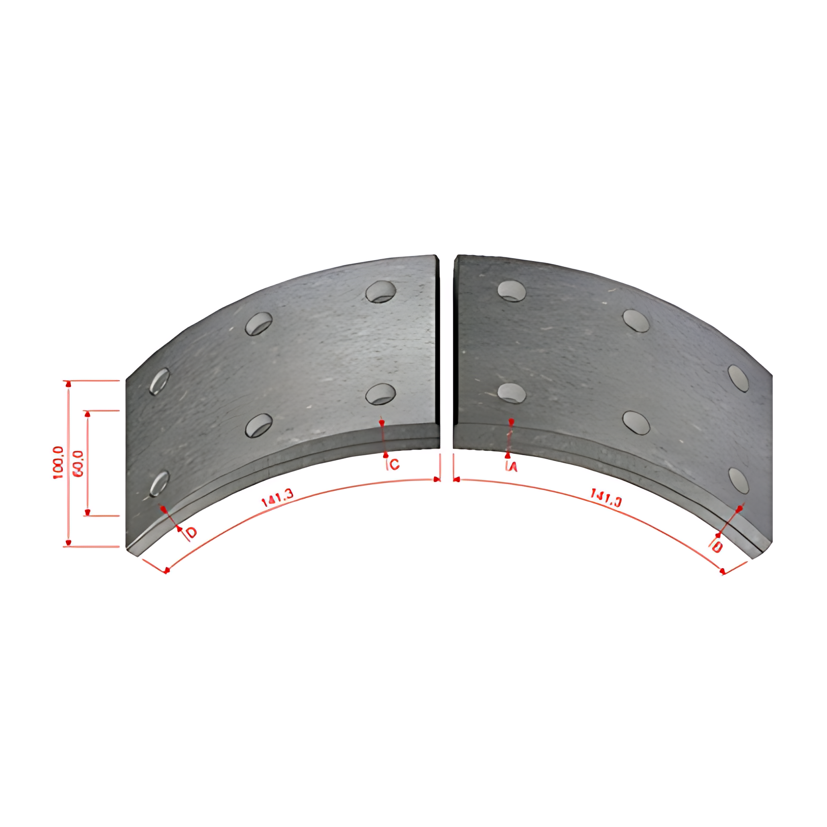 LONA FREIO DIANTEIRO TRASEIRO DFW977DNA28 STD - 2RD698431