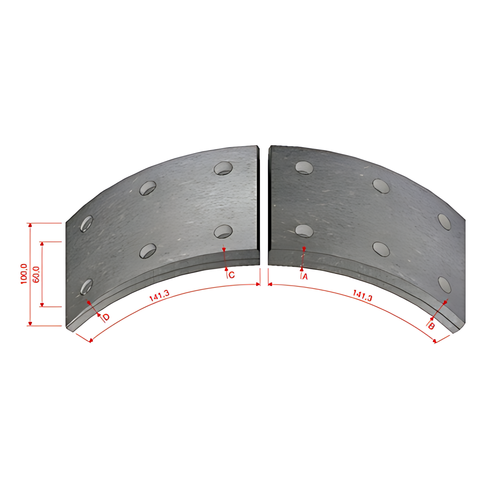 JG LONA FREIO DIANTEIRO TRASEIRO STD 0811T ( 142 ) - 2RD698431