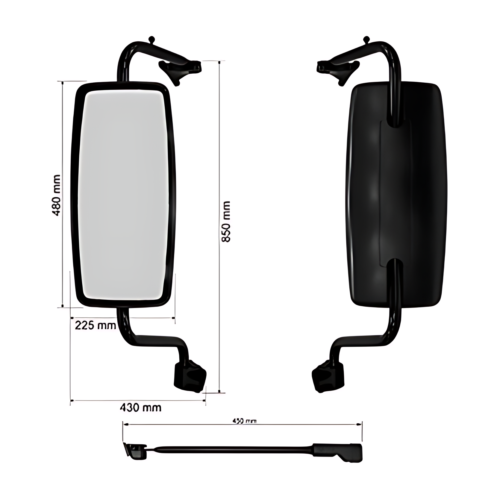 ESPELHO RETROVISOR INTERICO MANUAL COMPLETO LE - RWUE17CC