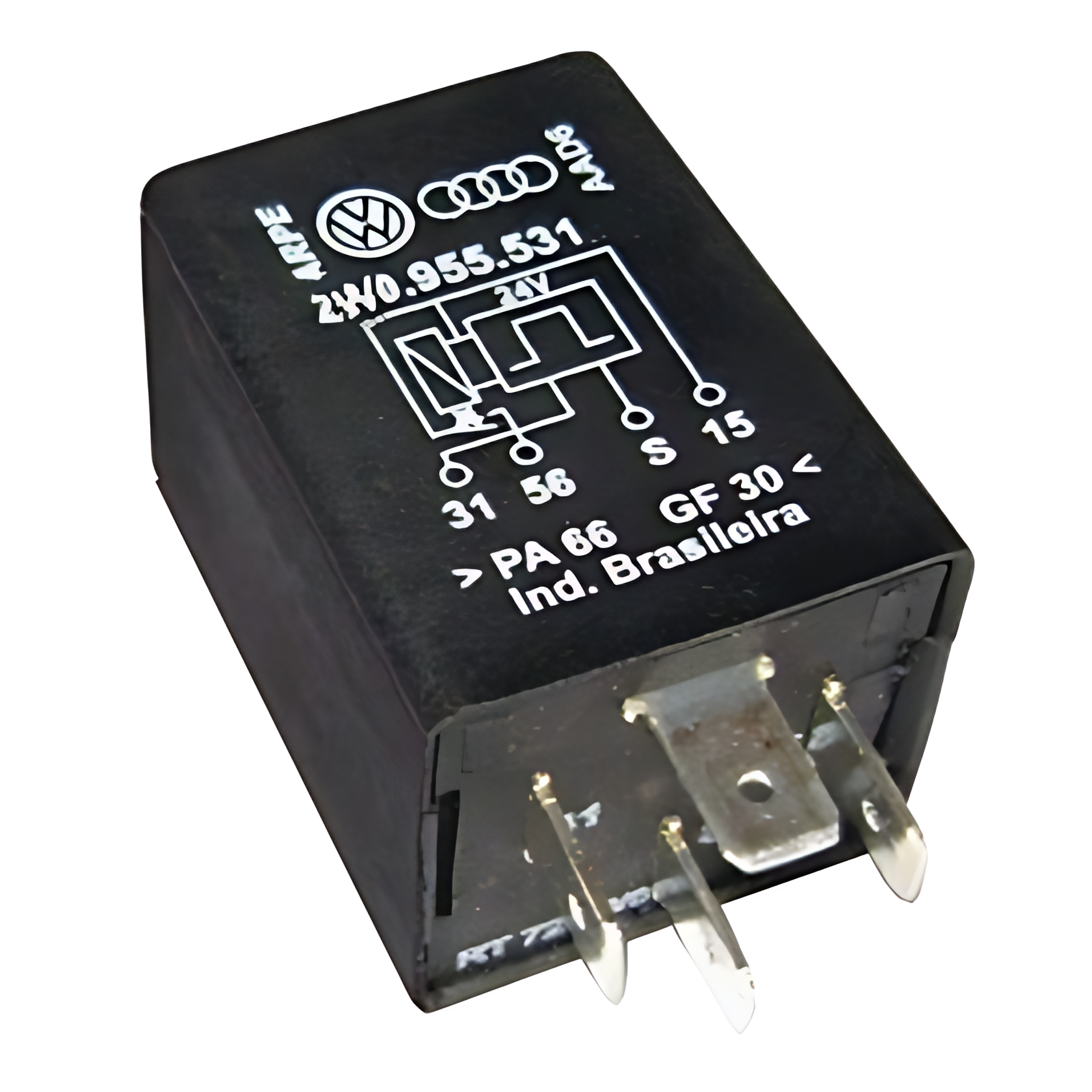 RELE TEMPORIZADOR  LIMPADOR PARABRISA E  ACIONAMENTO DE CACAMBA  24V - 2W0955531