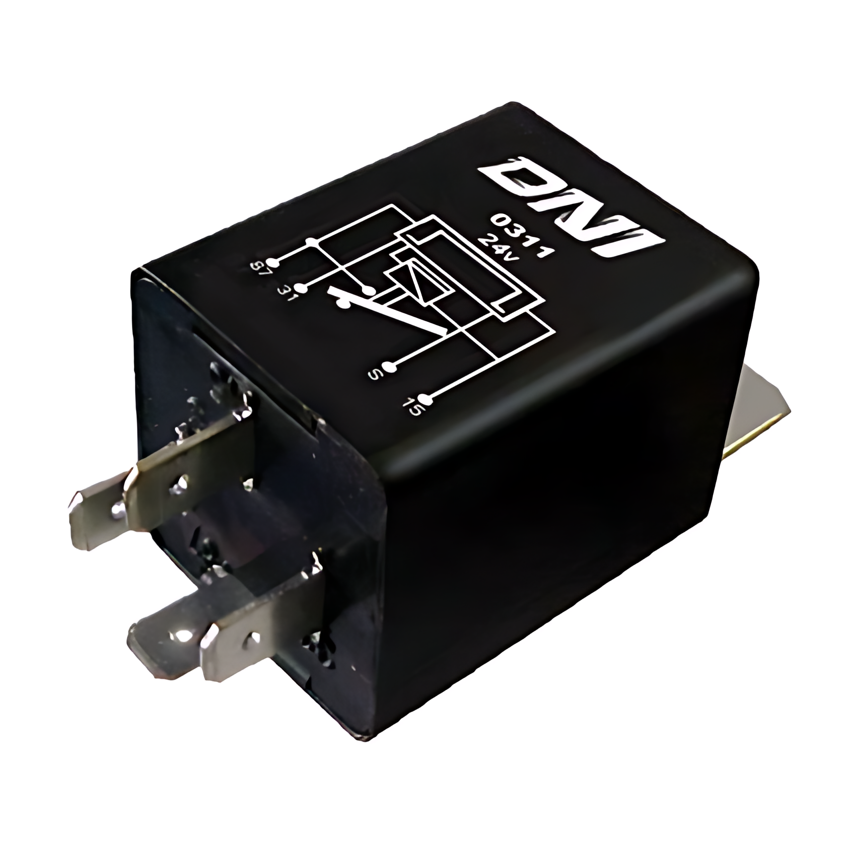 RELE PARADA SOLICITADA 24V 4TERM COM SUPORTE - 3645457005