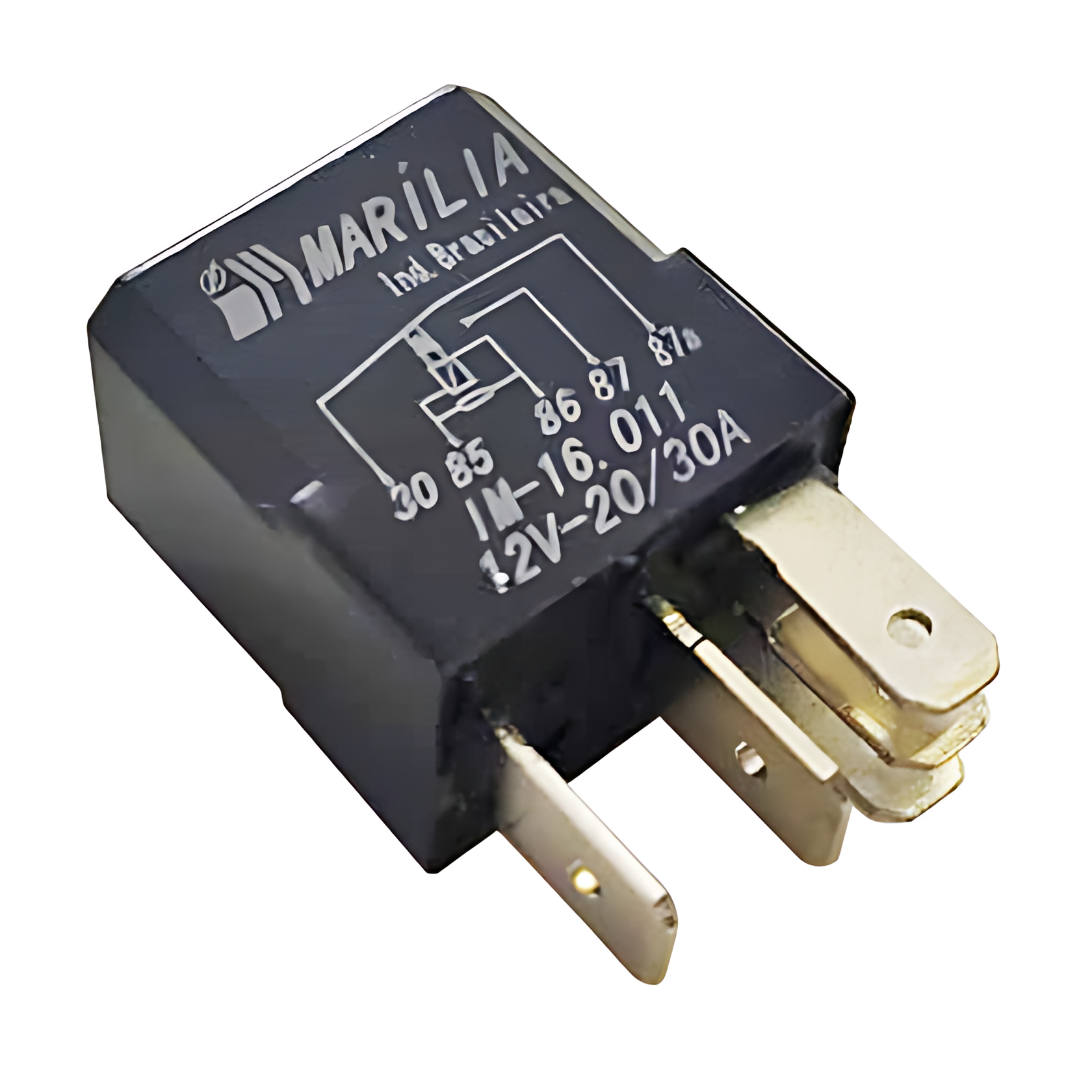 MINI RELE AUXILIAR REVERSOR 12V  NA20-30AMP - IM16011