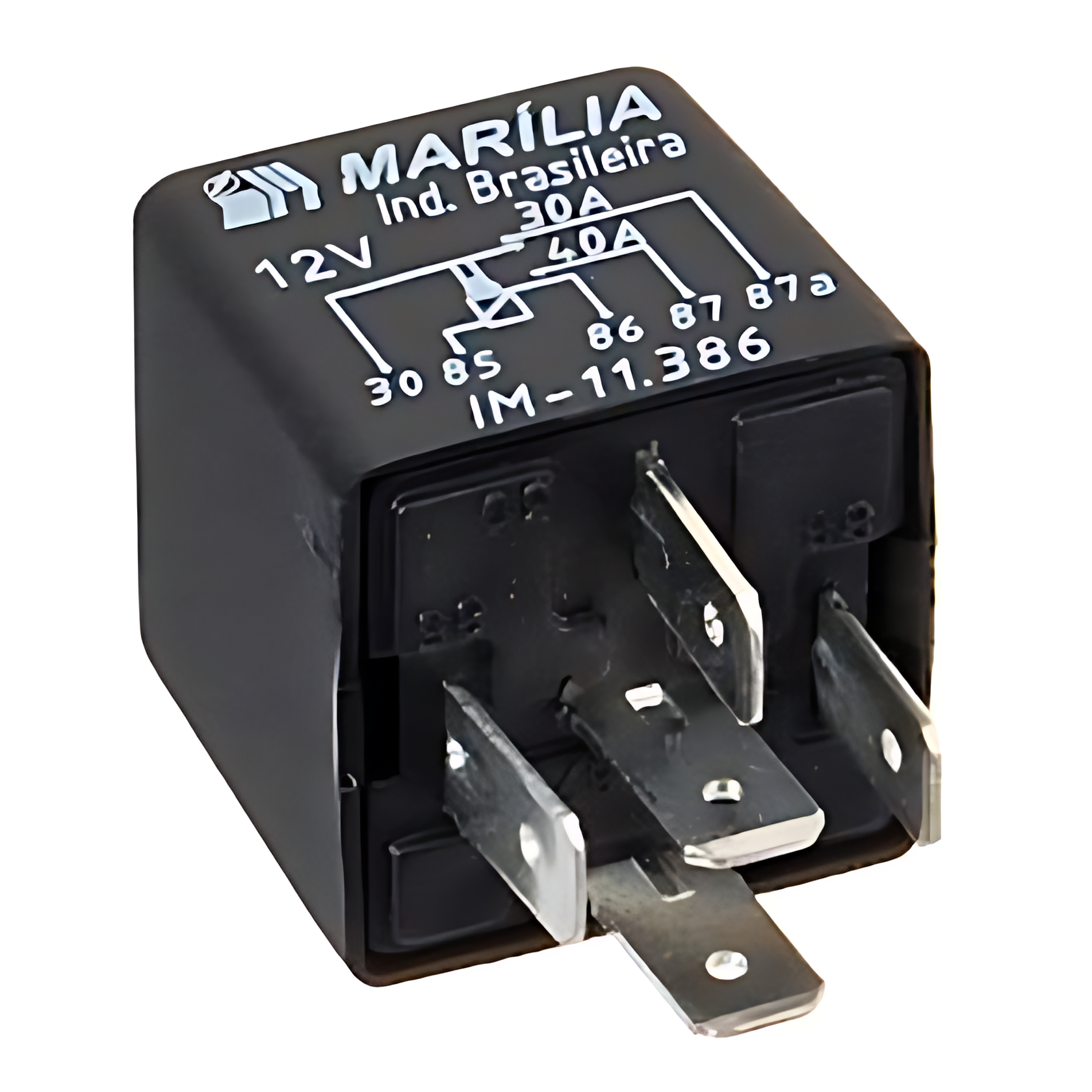 RELE AUXILIAR NA30 40AMP 5 TERMINAIS 12V - 6885427719