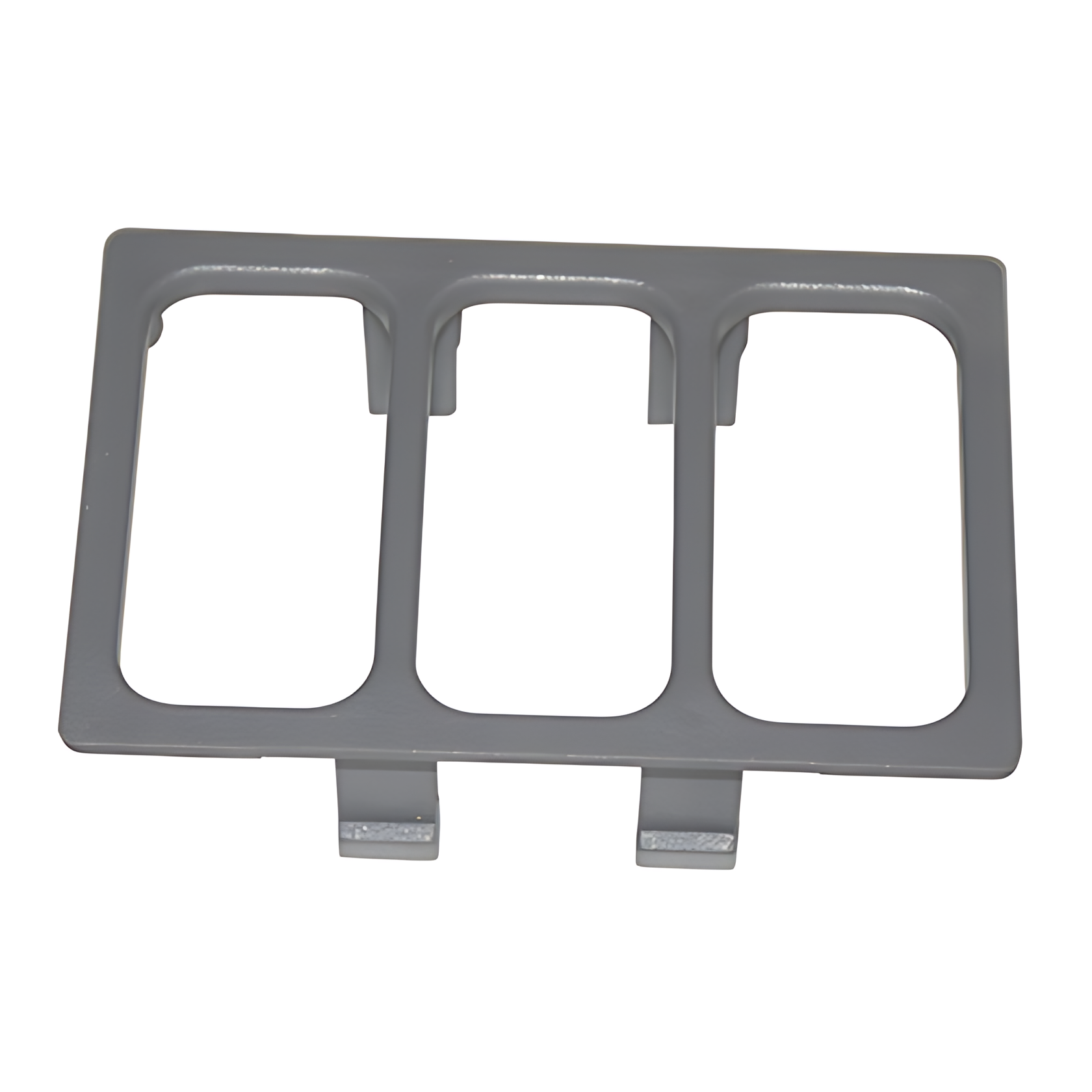 TAMPA PAINEL CINZA COM 3 FUROS HPN - 6886897439C